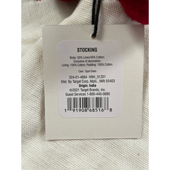 Hearth and Hand Red Star Stockings - Set of 2 - NWT - Picture 4 of 5